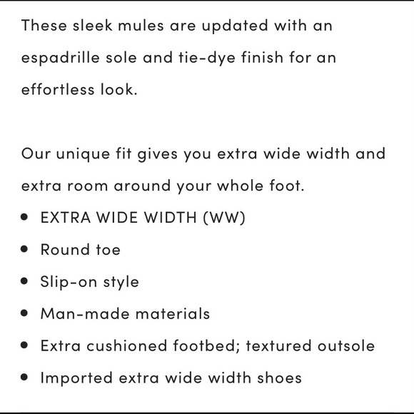 LAST PAIR - NEW torrid espadrille/mule shoes extra wide - Picture 5 of 8